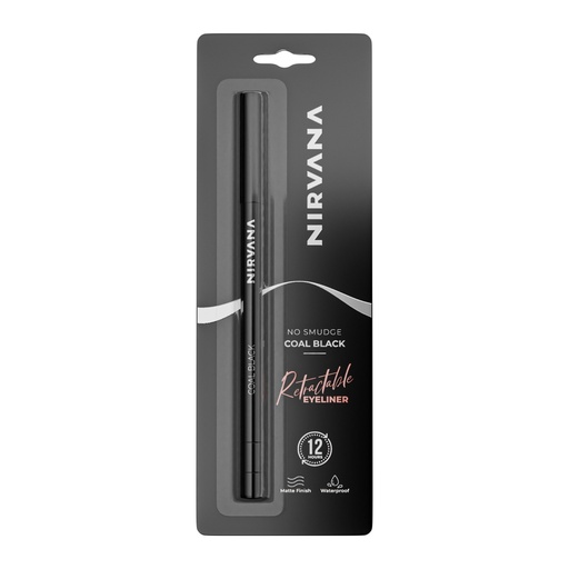 Nirvana Color No Smudge Retractable Eyeliner – Coal Black